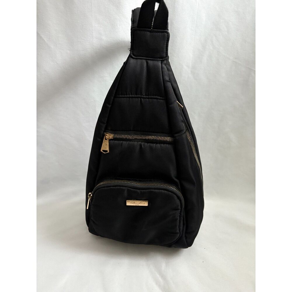 Black Sling Backpack  Casual Crossbody Bag